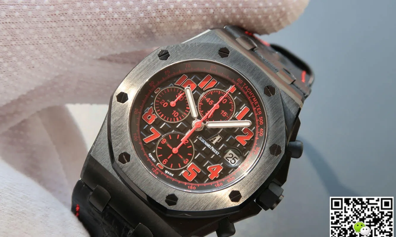 Audemars Piguet Royal Oak Offshore 26186SN.OO.D101CR.01 JF Factory 1:1 Best Edition Replica Watch Black Strap